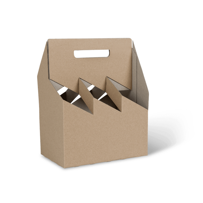 6 Wine Bottle Carry Carton